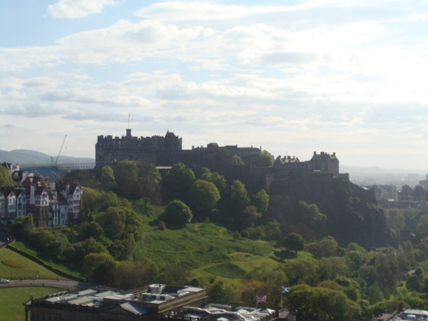 Edinburgh Castle from the top of Scott monument. 