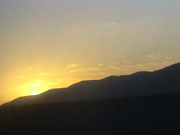 Sunrise on the way 2 San Pedro