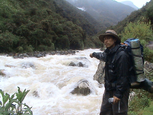 David, our Guid, at river
