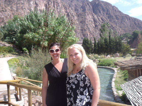 Lauren and me at the thermal spas
