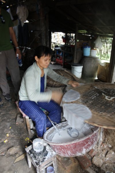 Rice paper making hut