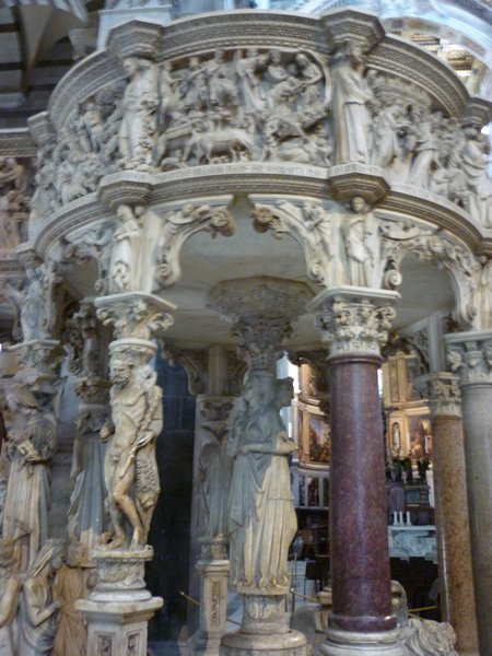 Carved pulpit