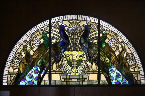 Peacocks in Stained Glass