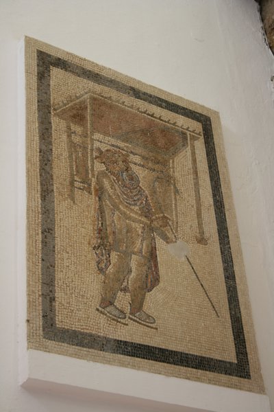 Tragic Actor 3rd century mosaic