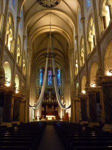 Inside Lourdes Cathedral