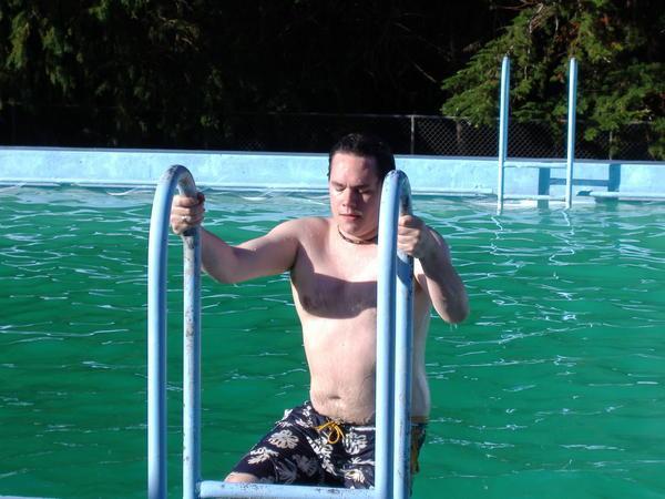 Rob in the pool