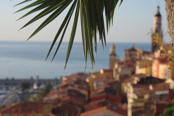 Our view over Menton