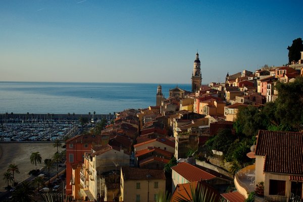 Our view over Old Menton