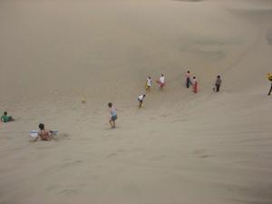 Dune buggying and sandboarding
