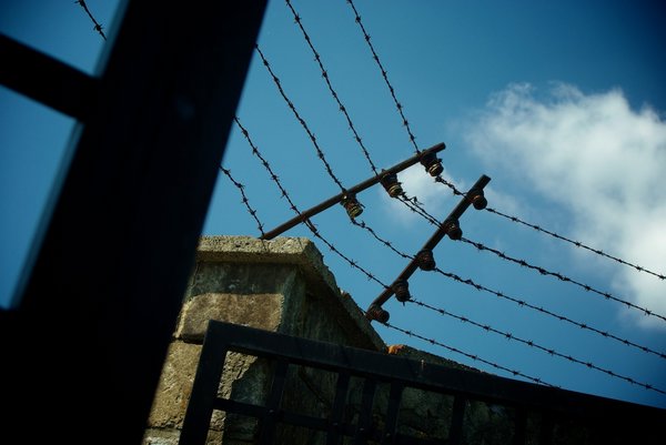 Barbed wire, Manhausen concentration camp