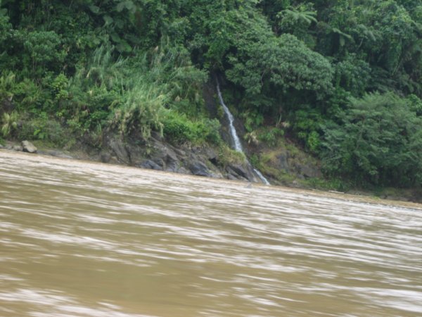 Long boat journey up the river Navua towards the Namosi Highlands
