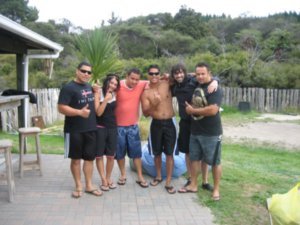 After rafting with the kiwis!