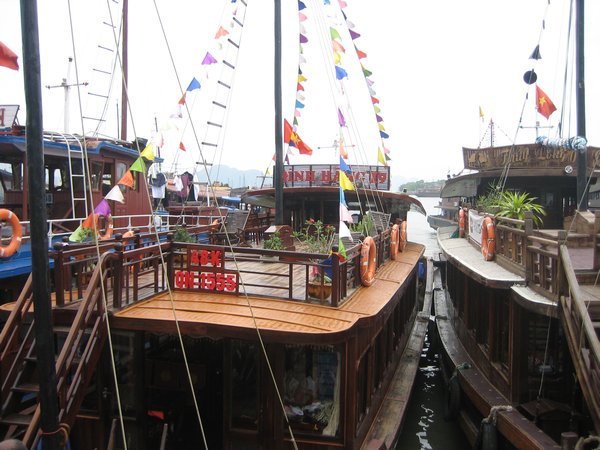 'Junk' boats at Halong Bay