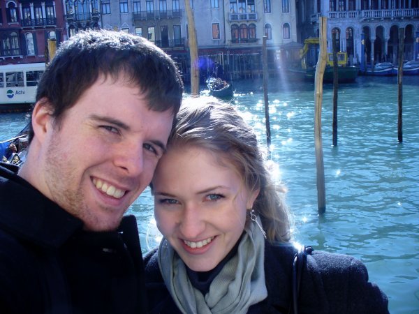 Ben and me on the Grand Canal