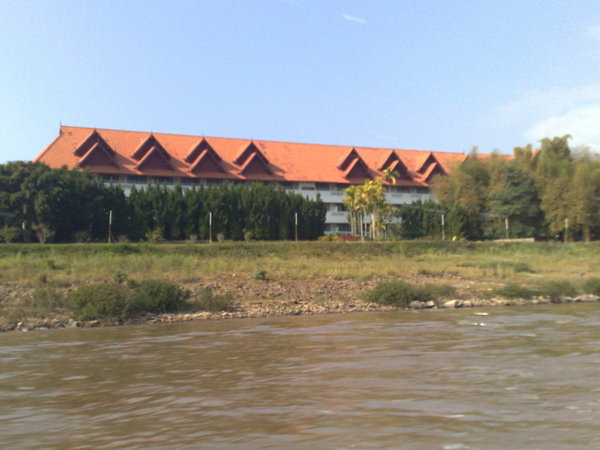 The casino in Burma from the longtail boat