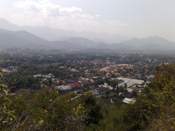 Luang Prabang from the top of the hill