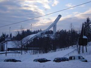 The famous ski jump in Oslo