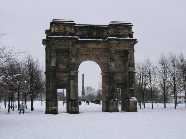 The entrance to Glasgow Green