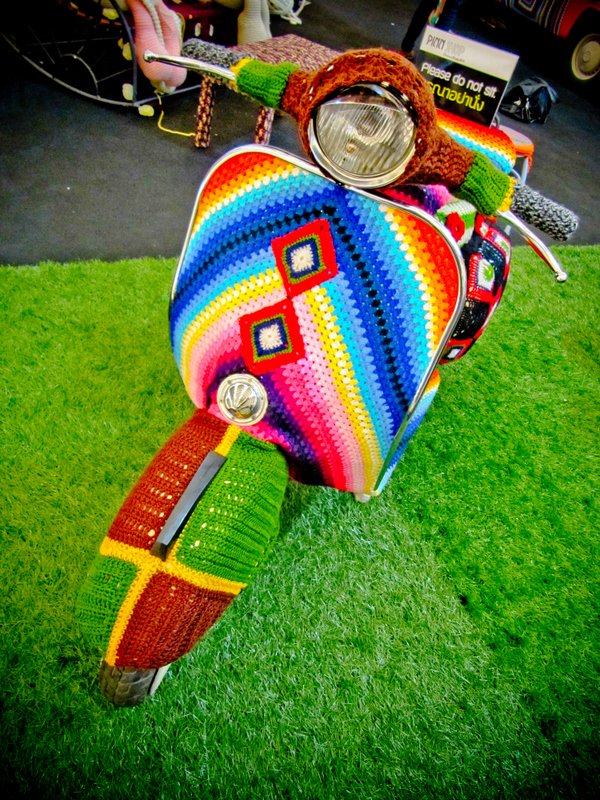 Decked out Vespa