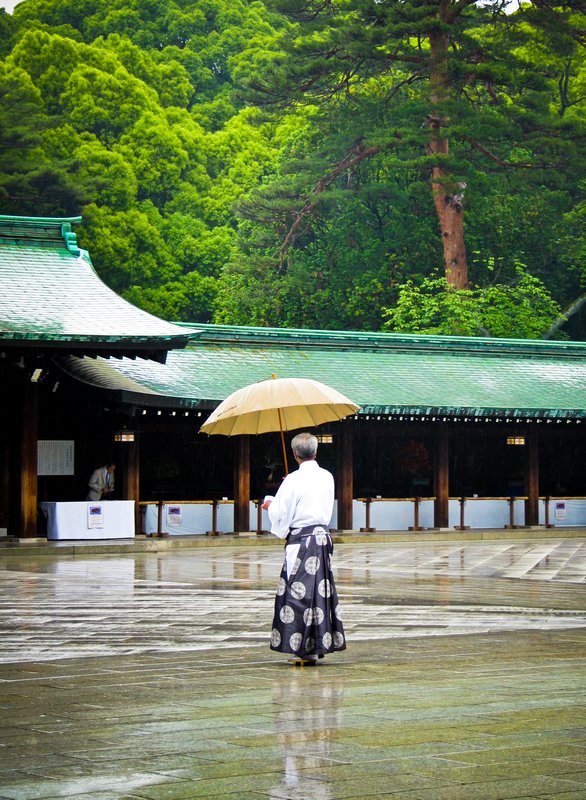 Rainy day at Meiji Jingu