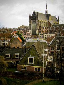 Leiden looking toward Hooglandse Kerk