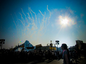 Firework remains at Tokyo Disney Sea