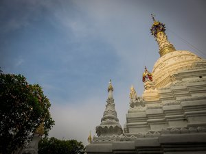 Chiang Mai temple at dusk