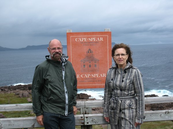 Joy and me at Cape Spear
