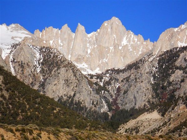Mount Whitney, from campsite