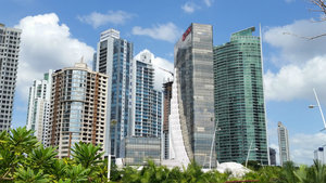 Panama City, small section of downtown