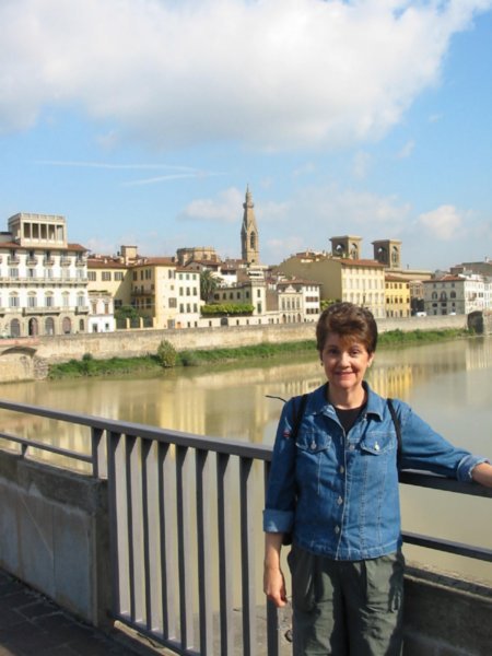Mary and the Arno River