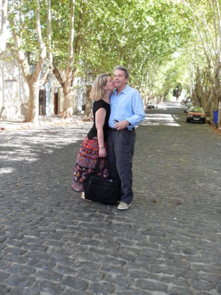 Barb and Steve on Cobble Stone Streets