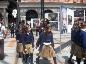 World Press Tour and Quito school children