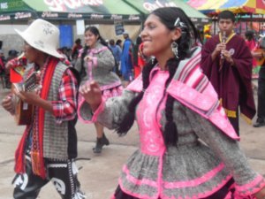 Colorful Dancers in Coya