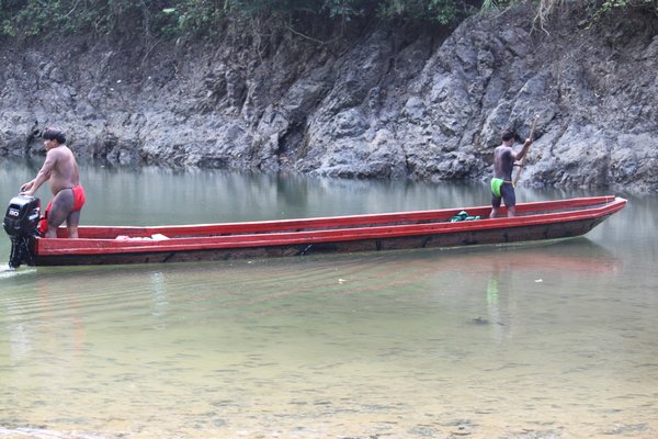 Canoe ride up river
