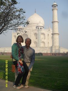 Taj in the background