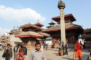 Center of Katmandu and Budhist Temples