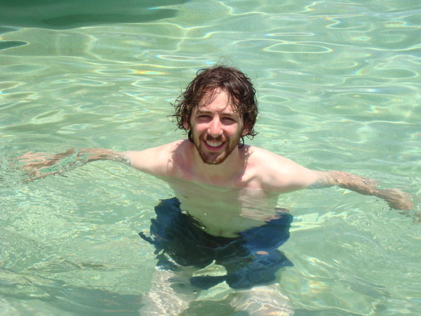 The author before snorkelling session