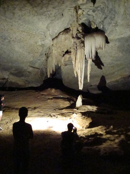 Inside lapa doce cave
