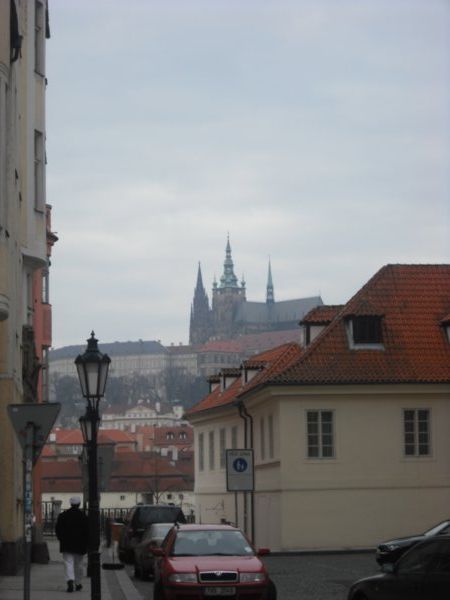 View of cathedral and castel from across the river