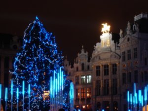 The Christmas Tree at the Grand Place