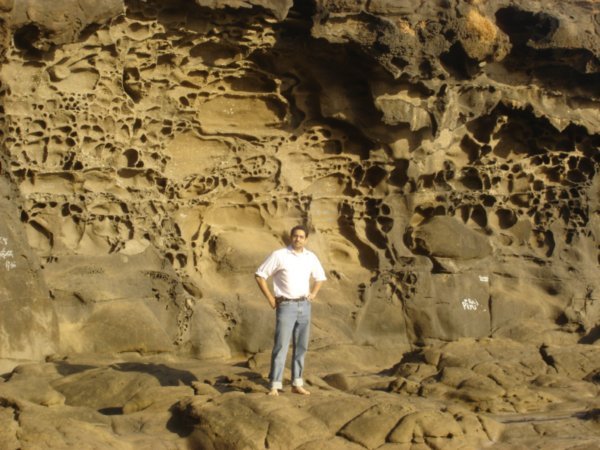 Rock formation by erosion