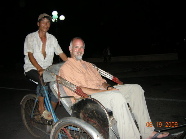 Joe gets a ride to dinner in Quy Nhon
