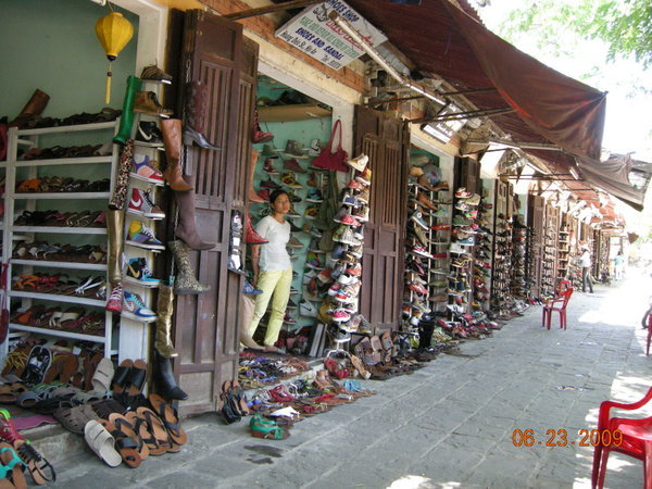 Shoe street in Hoi An old town