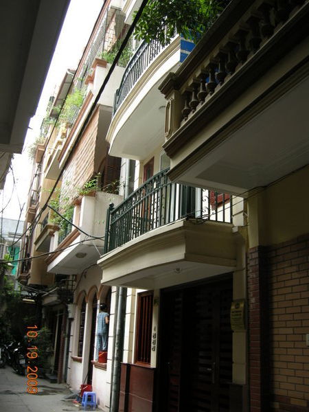 Our apartment building in Hanoi