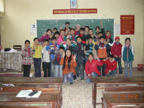 Saturday morning English class in Lang Son, Vietnam
