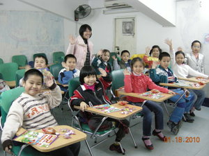 Nancy's class at the Hanoi Children's Palace