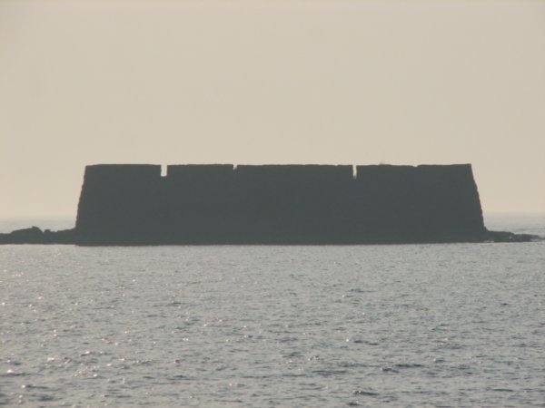 Alibag fort during high tide