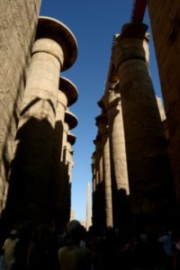 Karnak courtyard of the Temple of Amun
