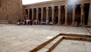 Philae courtyard